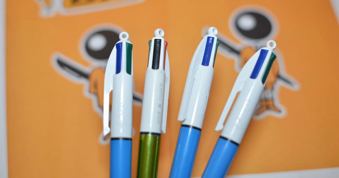 stylo Bic 4 couleurs